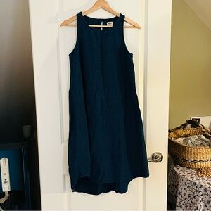 GAP Sleeveless Dark Navy High-Low Shift Dress